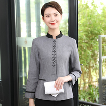 Cleaning Worksuit Autumn Hotel Rooms Aunt Property Hospital Cleaner Linen Code Long sleeve suit