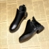 Booties nữ xuân hè 2018 phiên bản mới của Hàn Quốc dày với bốt thấp trẻ em boot ngắn thời trang đầu tròn Anh ngắn boot nữ boot cao cổ nữ Giày ống