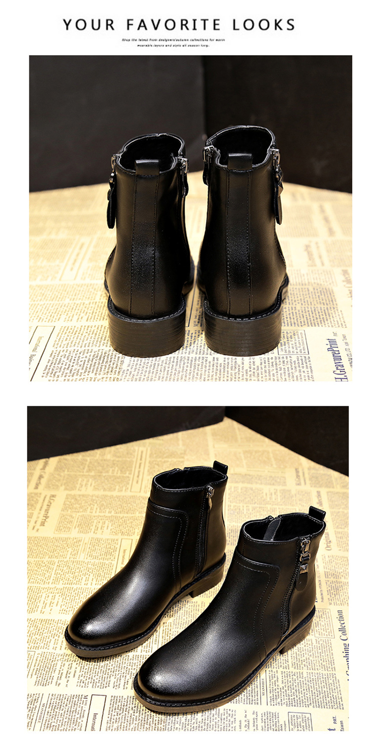 Booties nữ mùa xuân và mùa thu 2018 mới giày boot nữ