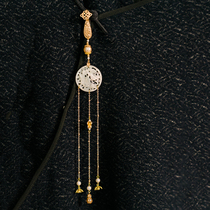 Xiaogongzi Chinese style retro literary and artistic Joker Ruyi White Butterfly Pearl cheongsam accessories press placket P07