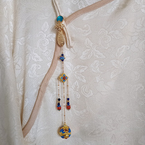 Xiaogongzi original antique gold Ruyi accessories sachet pendant cheongsam press placket P10