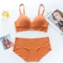 Mới Ren mỏng Bóng tam giác Nhật Bản Cup No Trace No Steel Circle Bra Set Thoải mái thoáng khí Đồ lót Strapless Bras