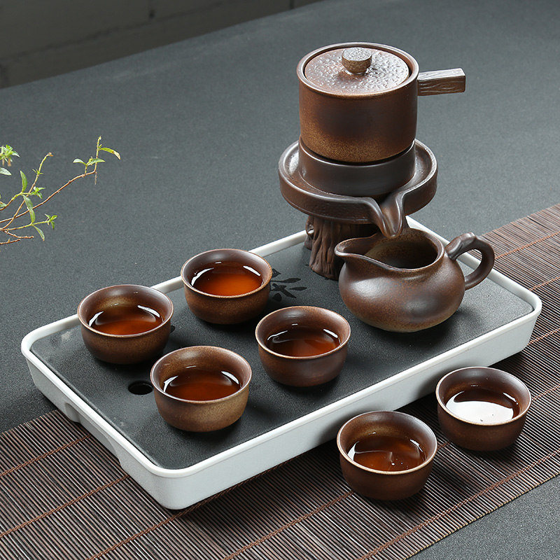 Is Yang automatic kung fu tea set lazy people make tea teapot teacup millstones whole contracted household ceramics