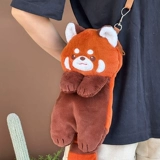 Вместительная и большая сумка через плечо, кукла, с медвежатами, панда