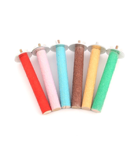 Parrot Supplies Grinding Jaws Rod Grinding Frosted Station Stick Octag Toy Prickly Pepper Wooden Stand Bar Station Bar Bird Cage Accessories