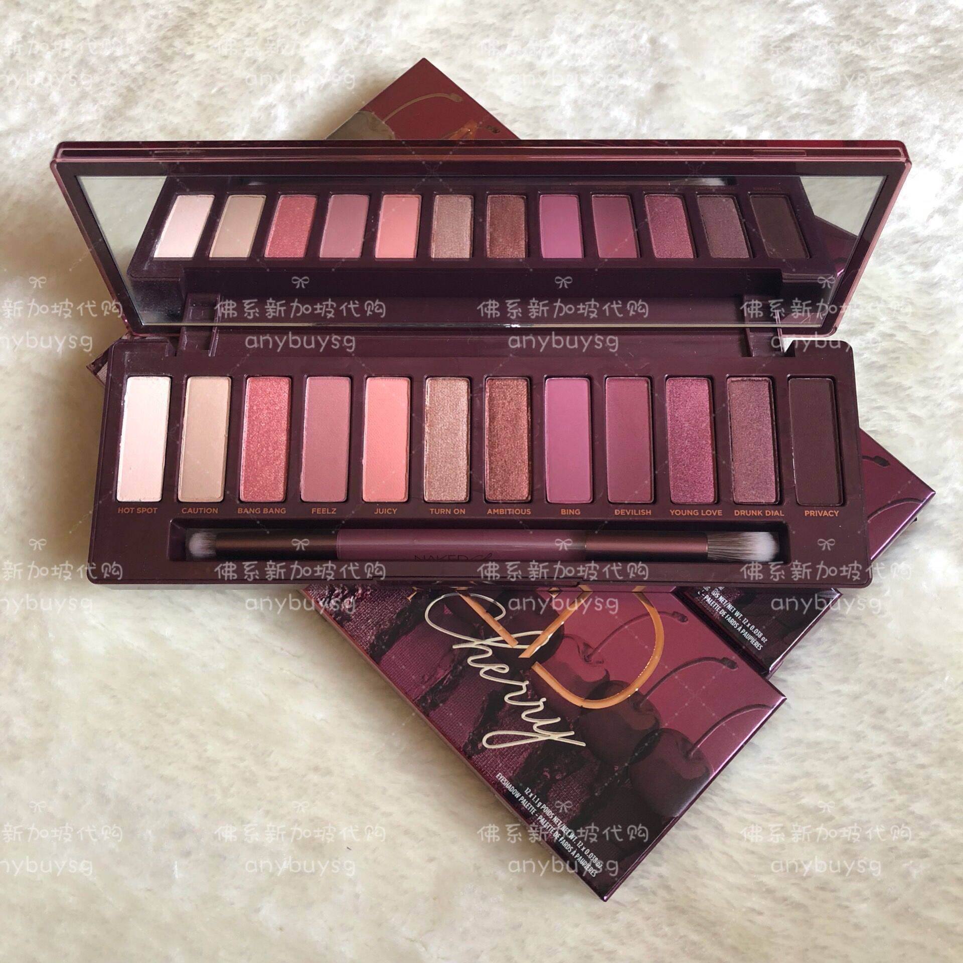 Spot Urban Decay City Decay Naked Cherry2018 Cherry Eye Shadow Disc UD Lipstick