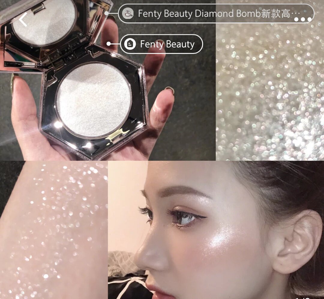 ~Fenty Beauty Rihanna Diamond Highlight Diamond Bomb Pink Wattabrat