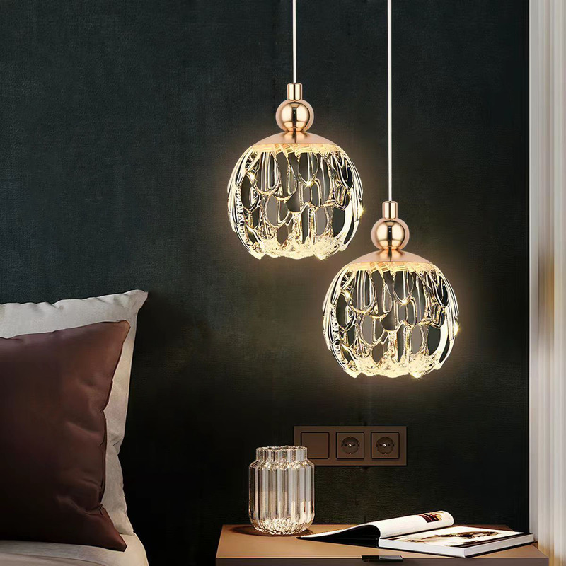 Bedside Chandelier for Bedroom, Modern Minimalist, Personalized, Creative, Light Luxury Design, 2026 New Model, Freely Adjustable Small Chandelier