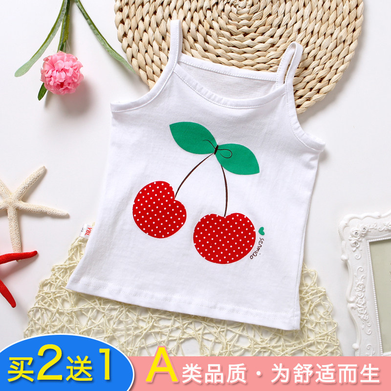 Little girl halter vests spring and summer newborn cotton undergarments girl baby underwear 0-1-2-3-4-5 years old