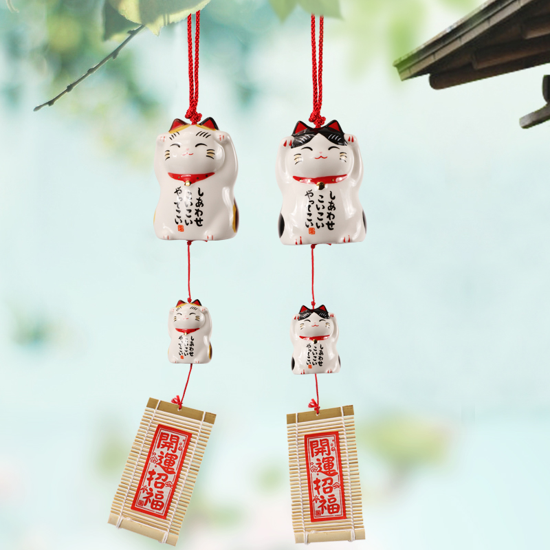 Pharmacist Kiln Merchants Import Windbell Sun Style and Style and Style Decorative Door Decorated Ceramic Pendants for Birthday Gifts for Birthday Gifts