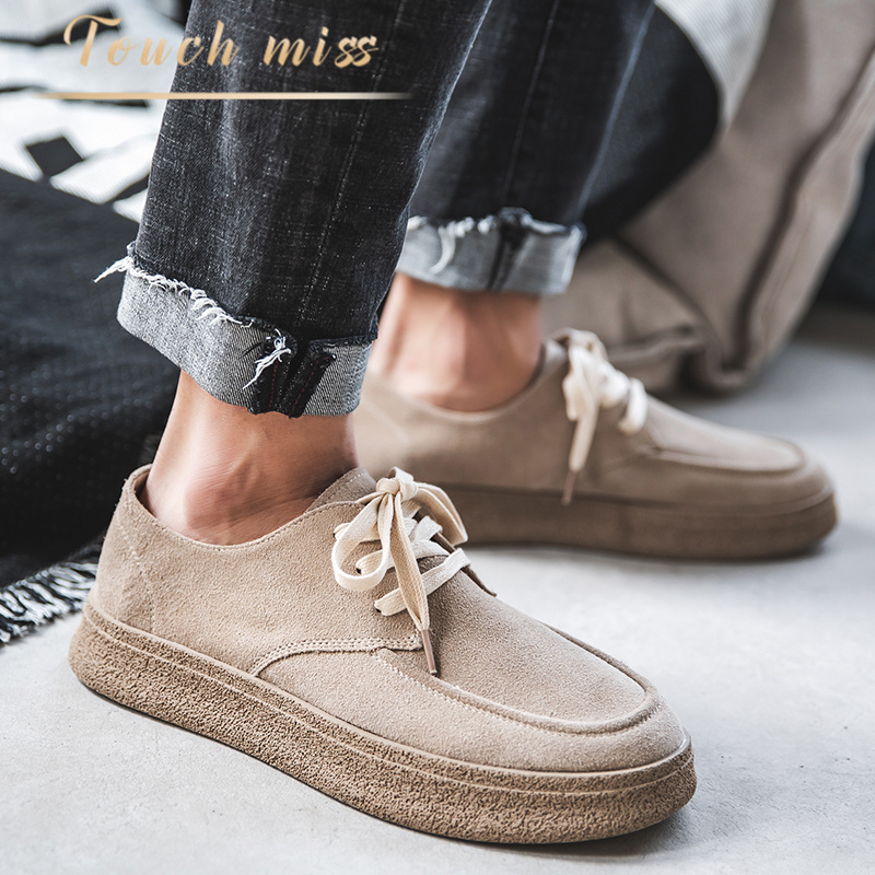 Touch Miss new tooling Martin shoes men's trendy shoes all-match low-top casual retro British thick-soled shoes