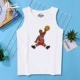 Simpson mùa hè áo cotton thương hiệu áo thun không tay nam sinh viên bóng rổ thể thao thể thao đáy quần áo bãi biển - Áo vest cotton áo vest trung niên