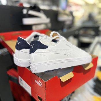 Puma white lace up sneakers for men and women for couples
