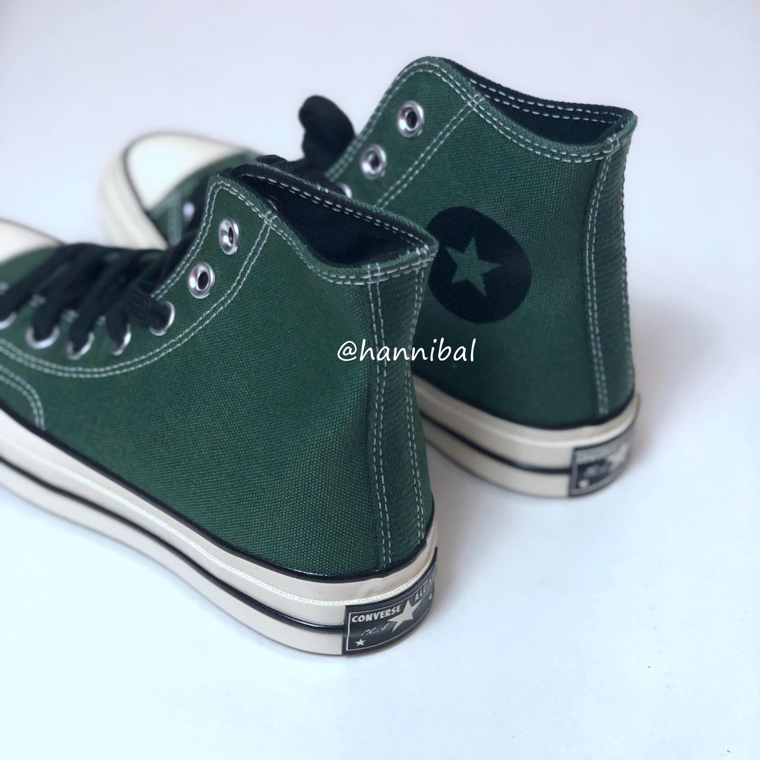 Converse 1970s màu xanh lá cây màu cam đậm yêu đôi giày cao cổ nam và nữ 163331C163332 - Plimsolls giày sneaker