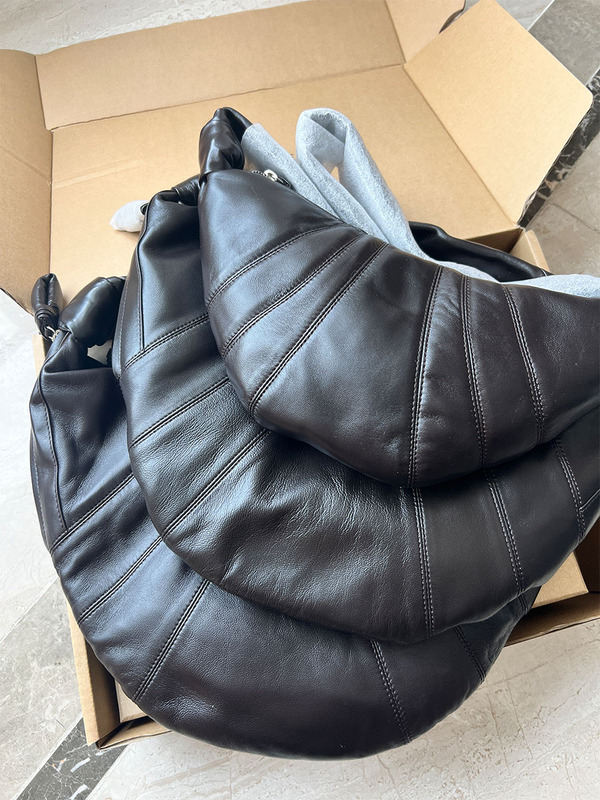 Sheepskin Newly Upgraded Leather Croissant Bag First Layer Genuine Leather Shoulder Bag Crossbody Bag