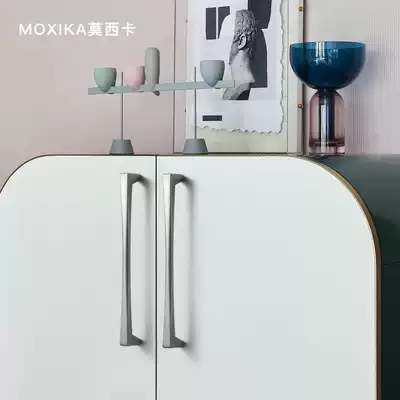 Mosika whole cabinet cabinet door handle drawer Nordic wardrobe modern simple American door handle light luxury home