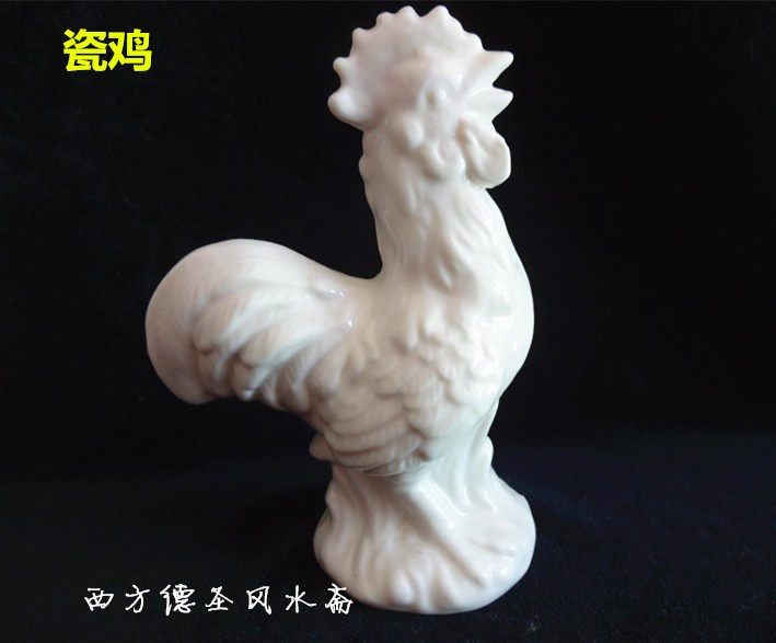 Porcelain Shaw Chicken Fengshui Fashion is Chicken Mascot Home Accessories
