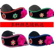 Old lady wig old lady wig two-person matchmaker headgear Yangko headdress stage props performance headband