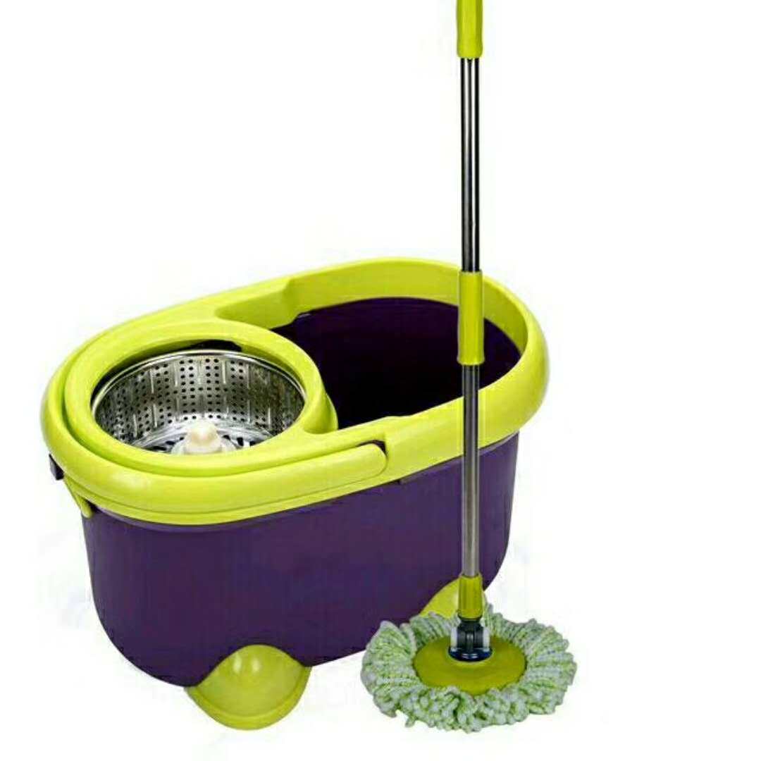 Yichen home dual-drive automatic mop bucket rotating household stainless steel hand pressure shake dry mop mop mop mop