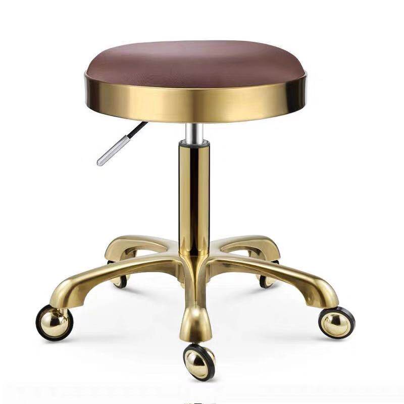 New large work stool Beauty hair shop Stool Stainless Steel Pulley Beauty Pedalling Hair Salon Special Medecor Black Blue Grey Stool