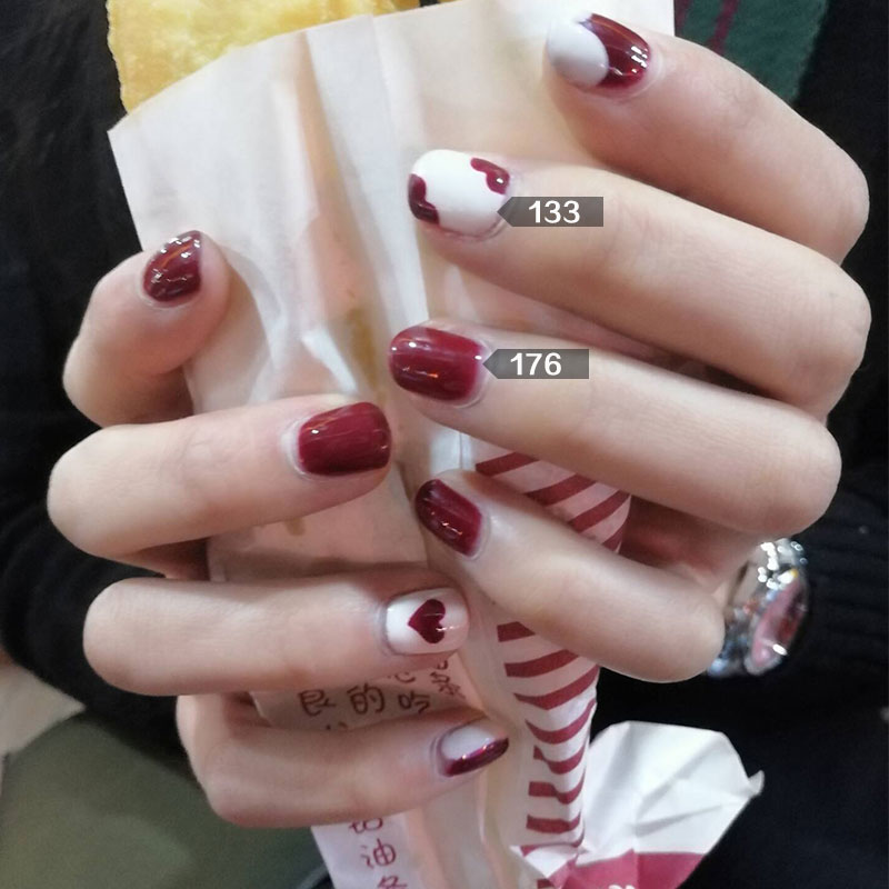 Nail Ba Lan 2019 Thời trang mới Rượu vang đỏ 6 Chai Set Nail Phot Liệu pháp Barbie Nail Ba Lan Keo chính hãng - Sơn móng tay / Móng tay và móng chân nail hồng