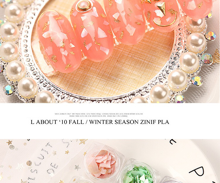 Dụng cụ làm móng Nhật Bản Shine Shell Piece Symphony Siêu mỏng bào ngư tự nhiên Shell Shell Shell Shell Trang trí - Công cụ Nail bộ dụng cụ làm nail cơ bản