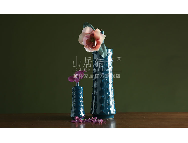 Modern light soft outfit display furnishing articles American key-2 luxury designers mock up room sitting room art flower arranging ceramic vase