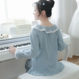 Комплект, пижама, милый японский хлопковый весенний осенний лонгслив, популярно в интернете, в западном стиле