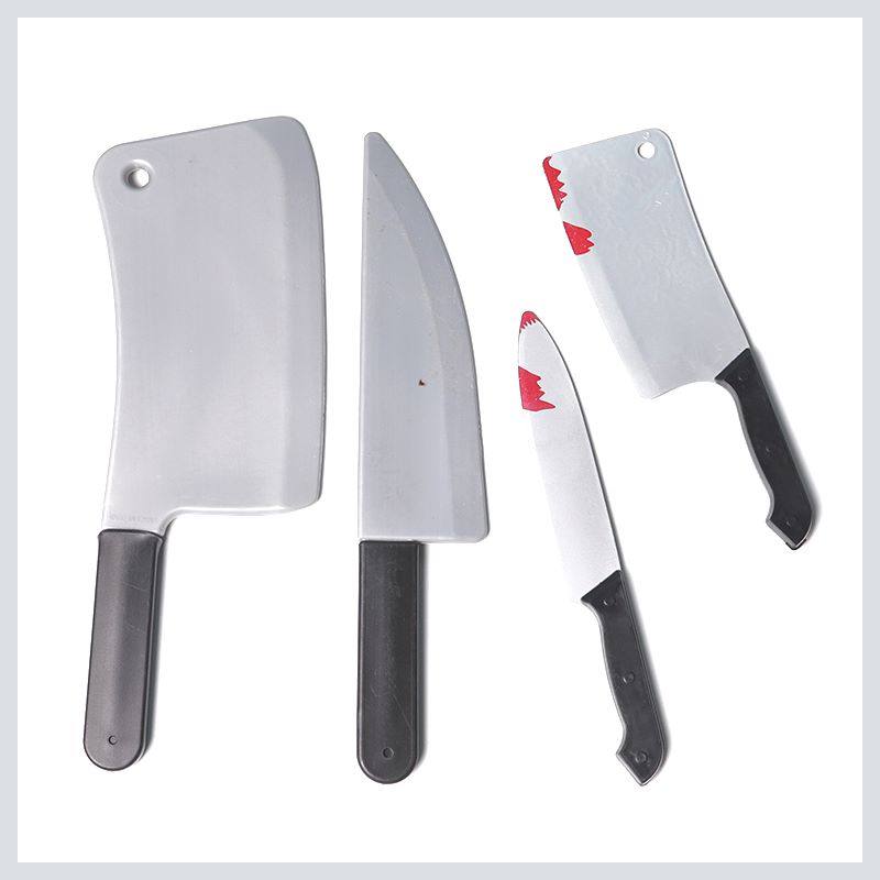 Halloween realistic weapon with a blood-sharp cleaver cosplay equipment haunted house escape room party prank horror props
