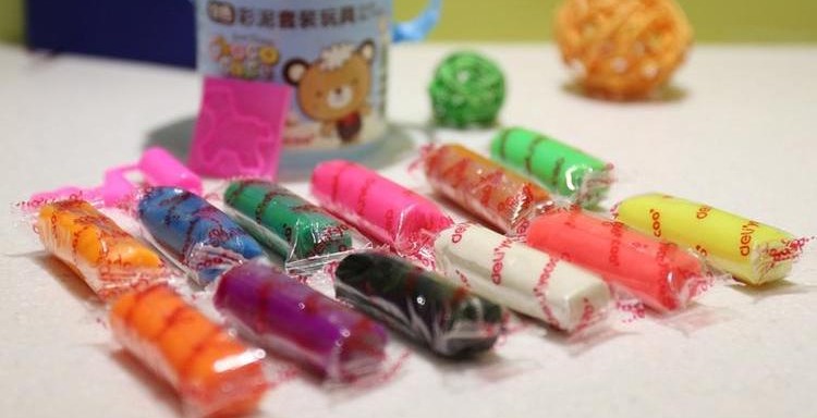 Nhựa màu trắng đặc biệt dành cho trẻ em 707 màu đất sét 12 màu chống dính an toàn và bảo vệ môi trường với nấm mốc - Tự làm khuôn nướng khuôn bánh bao