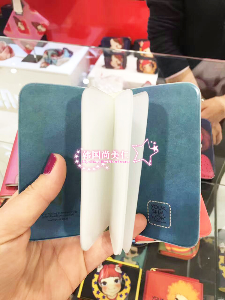 YOUK SHIM chính hãng của Hàn Quốc Lu Xinyuan / nguồn gói thẻ PVC ngân hàng chủ thẻ tài liệu gói chống ăn mòn ví da