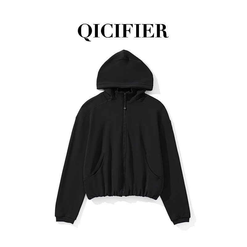 Куртка для йоги 新款糯米休闲瑜伽上衣跑步运动健身拉链连帽衫瑜伽卫衣女5219 Thousands of colored phyl