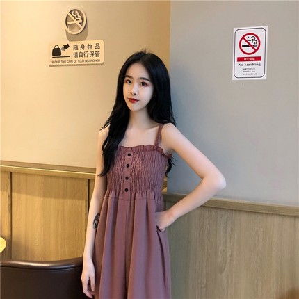 Korean version of the spring and autumn women's new fungus tube top was thin and slim Slim sleeveless sling wide leg jumpsuit female loose pants