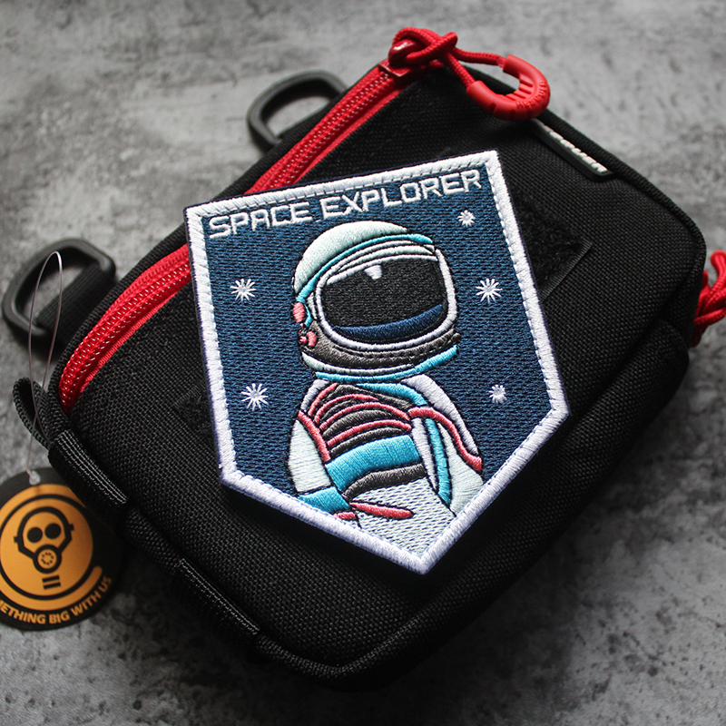 space explorator Space Adventure Embroidery Magic Sticker Astronaut Outdoor Military Memes Camouflage Camouflage