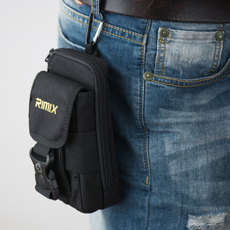 RIMIX wearing belt mobile phone pocket men's 6-inch multi-function key bag sports military fans tactical accessories belt bag