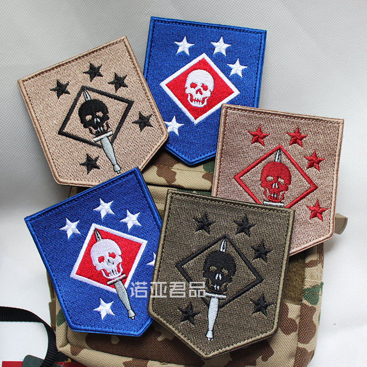 USMC US Marine Corps commando embroidery Velcro chapter MARINE RAIDERS armband morale chapter