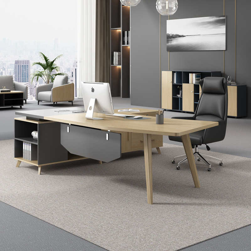 Legislative boss table manager table office office furniture office furniture office desk and chair combination Simple modern