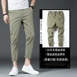 Шелковые хлопковые тонкие трендовые универсальные штаны