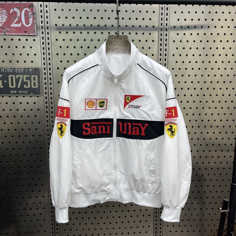 2026 Spring New American Retro Racing Jacket Windproof Men's Designer Embroidered Jacket Stylish