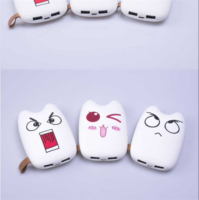 Lắc mạng đỏ cá tính dễ thương hoạt hình điện thoại di động 12000 mAh sáng tạo di động Android Apple sạc kho báu 0