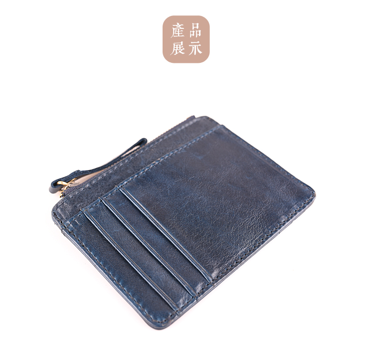 [Sub-nghệ thuật] handmade da thẻ đa thẻ head lớp da thẻ ngân hàng đơn giản siêu mỏng giấy phép lái xe thiết lập đồng xu ví ví nam lv