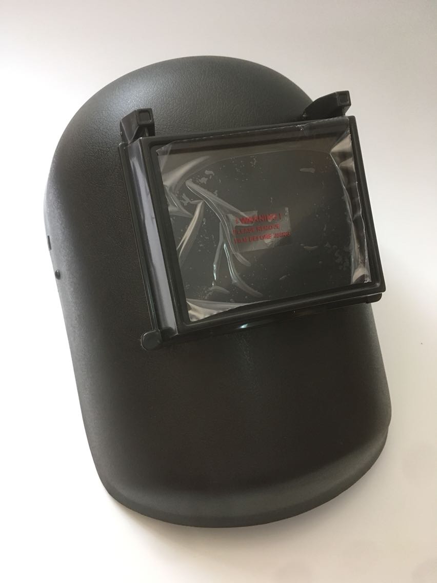 Large glass argon arc welding mask large lens welding cap 90 * 110 outer frame mask argon arc welding cap with head hoop