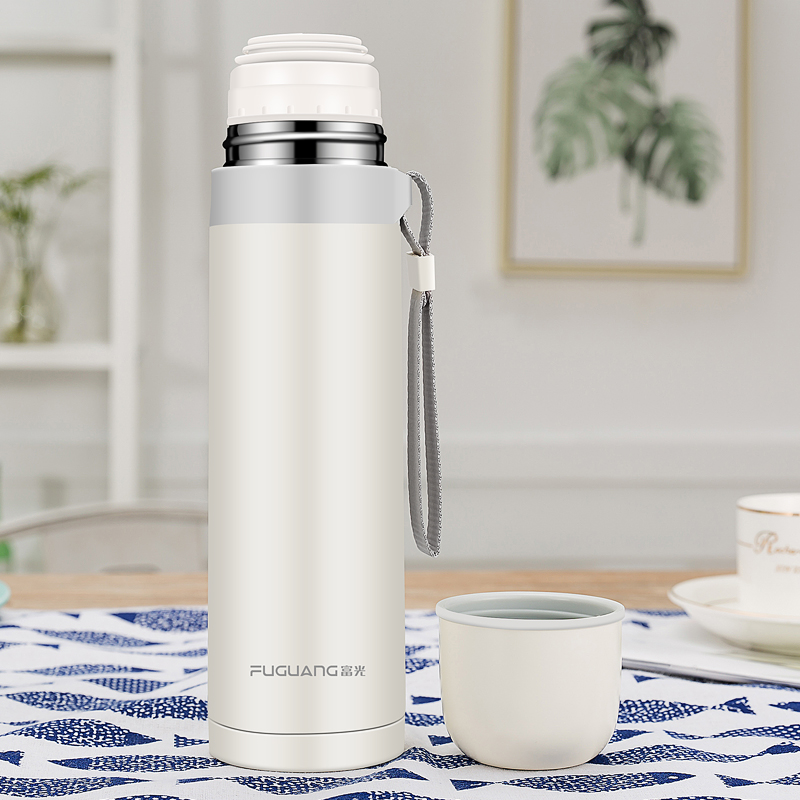 Fuguang THERMOS CUP WOMEN's men's PORTABLE WATER CUP LARGE capacity 304 stainless STEEL STUDENT KETTLE BOTTLE SIMPLE 500ML