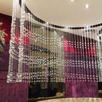 Sophia crystal bead curtain living room porch partition curtain new large-scale engineering Hotel finished hanging curtain decorative curtain