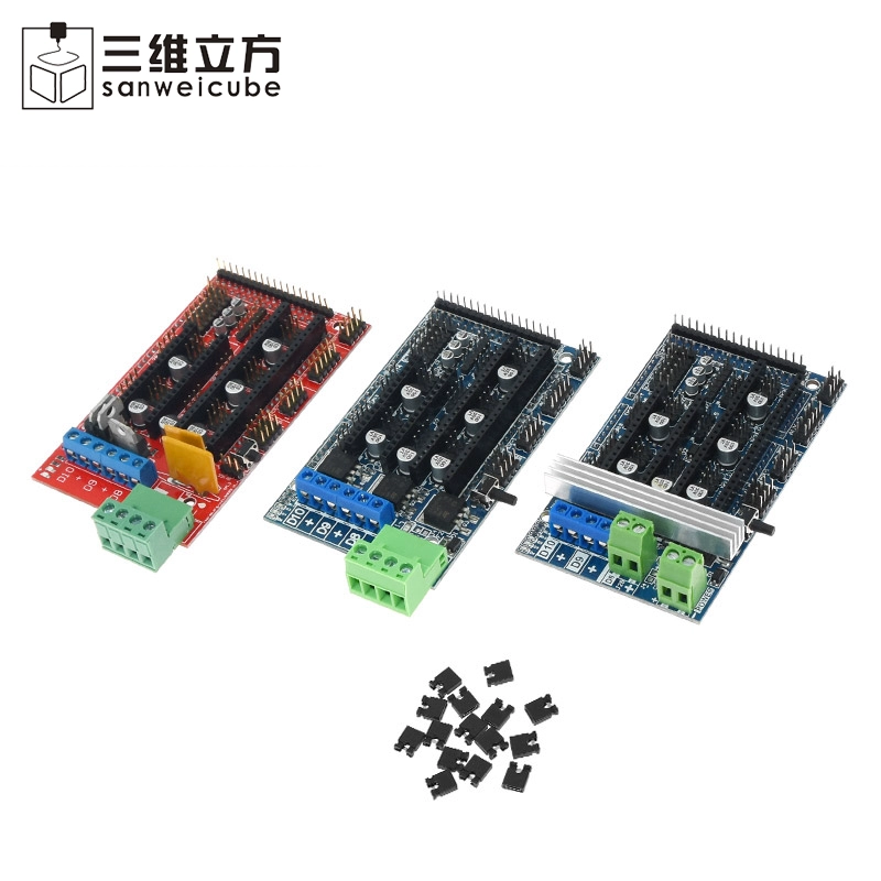 Máy in 3D Bộ điều khiển mạch DIY kit LCD2004 + 2560 R3 + bảng điều khiển + ổ đĩa động cơ - Phụ kiện máy in phụ kiện máy in 3d