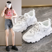 Small white shoes womens autumn 2021 new father shoes womens tide flat pregnant womens shoes pregnancy leisure sports shoes