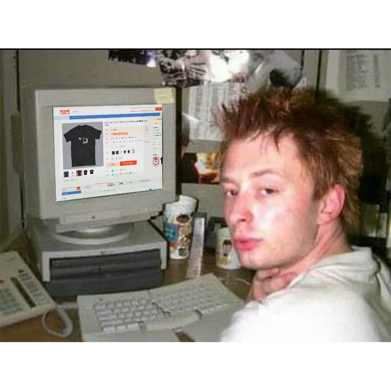 Футболка Radiohead Corporal Commander T -shirt OK Computer Short Sleeve Oasis Blur Radio Commander Rock T