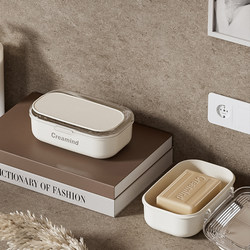 Soap Box with Lid, High-End Household Bathroom Soap Draining Box, Student Dormitory Soap Box, Portable Travel Soap Box