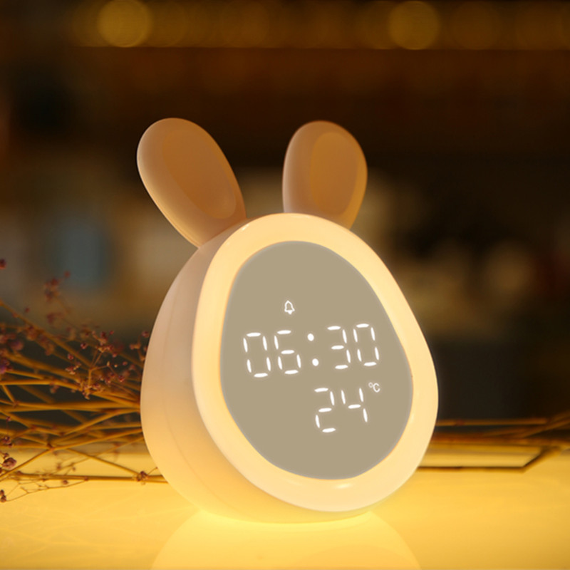 Alarm clock student special timer electronic children's night light bedside charging clock bluetooth smart little alarm girl