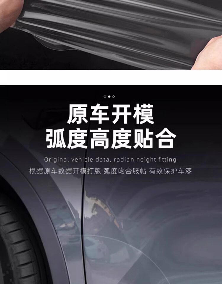 For Tesla Model/Y Refresh YL Front and Rear Door Protective Film TPU